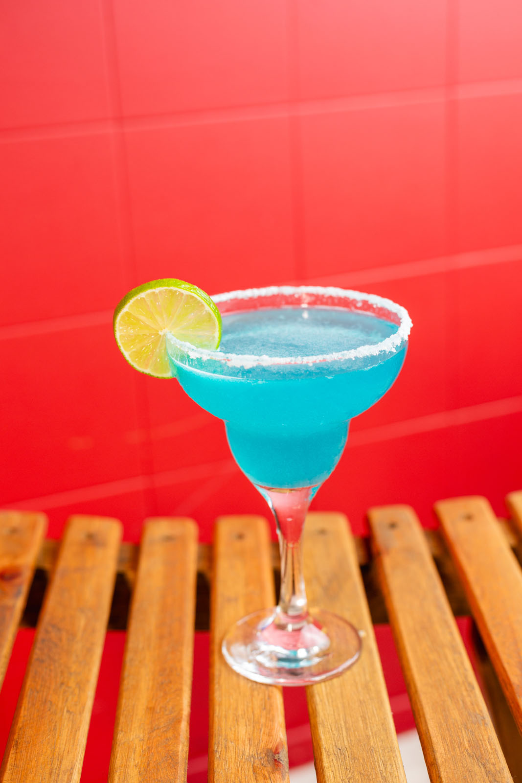 Drink azul com limão